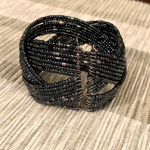Stretch beaded cuff